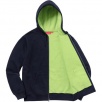 Thumbnail for Contrast Zip Up Hooded Sweatshirt