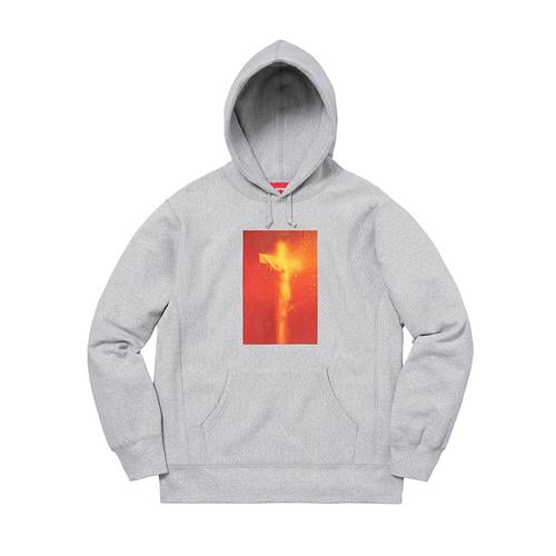 Supreme Piss Christ Hooded Sweatshirt for fall winter 17 season