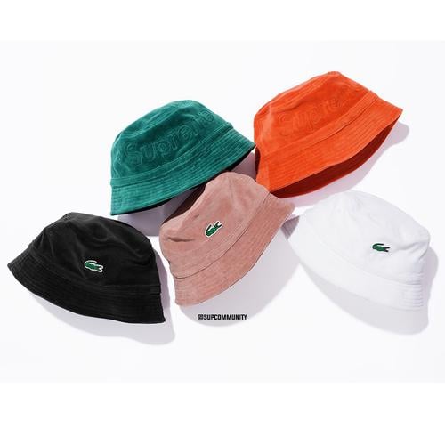Details on Supreme LACOSTE Velour Crusher from spring summer
                                            2018 (Price is $60)