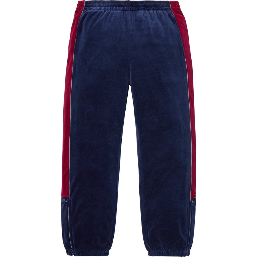 Details on Velour Track Pant Navy from fall winter
                                                    2018 (Price is $128)