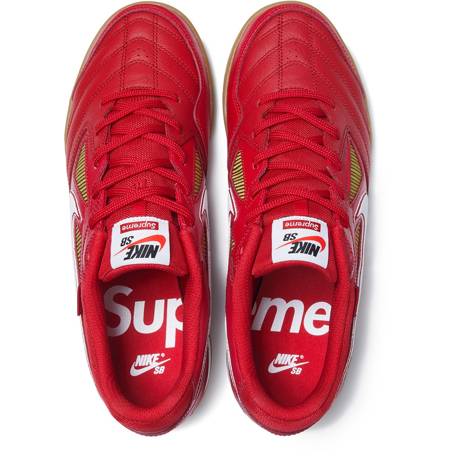 Details on Supreme Nike SB Gato Red from fall winter
                                                    2018 (Price is $110)