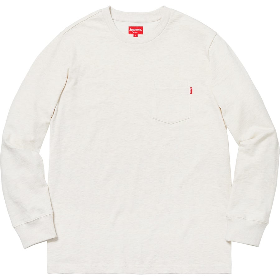 Details on L S Pocket Tee Heather Natural from fall winter
                                                    2018 (Price is $78)