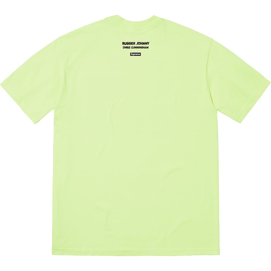 Details on Chris Cunningham Rubber Johnny Tee Pale Mint from fall winter
                                                    2018 (Price is $44)