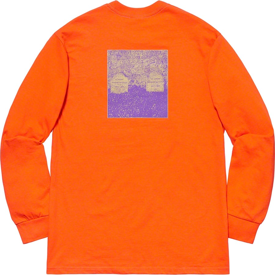 Details on The Real Shit L S Tee Orange from spring summer
                                                    2019 (Price is $40)