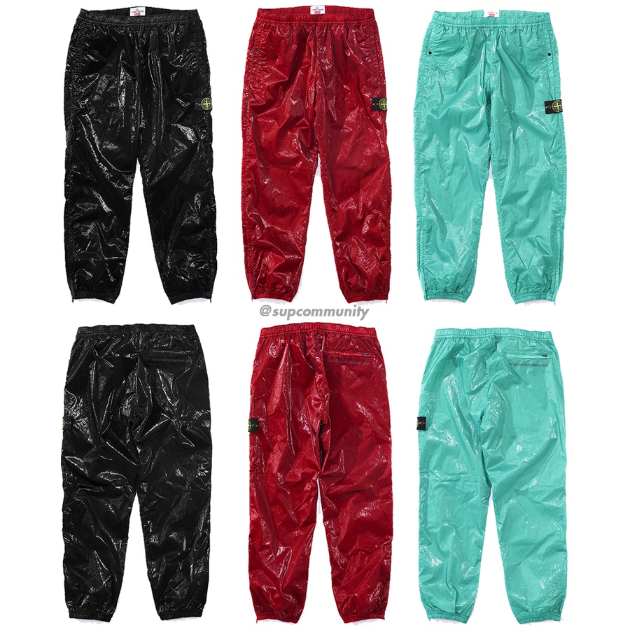 Details on Supreme Stone Island New Silk Light Pant from spring summer
                                            2019 (Price is $318)