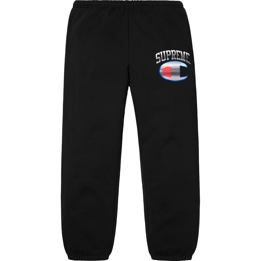 Details on Supreme Champion Chrome Sweatpant from spring summer
                                            2019 (Price is $148)