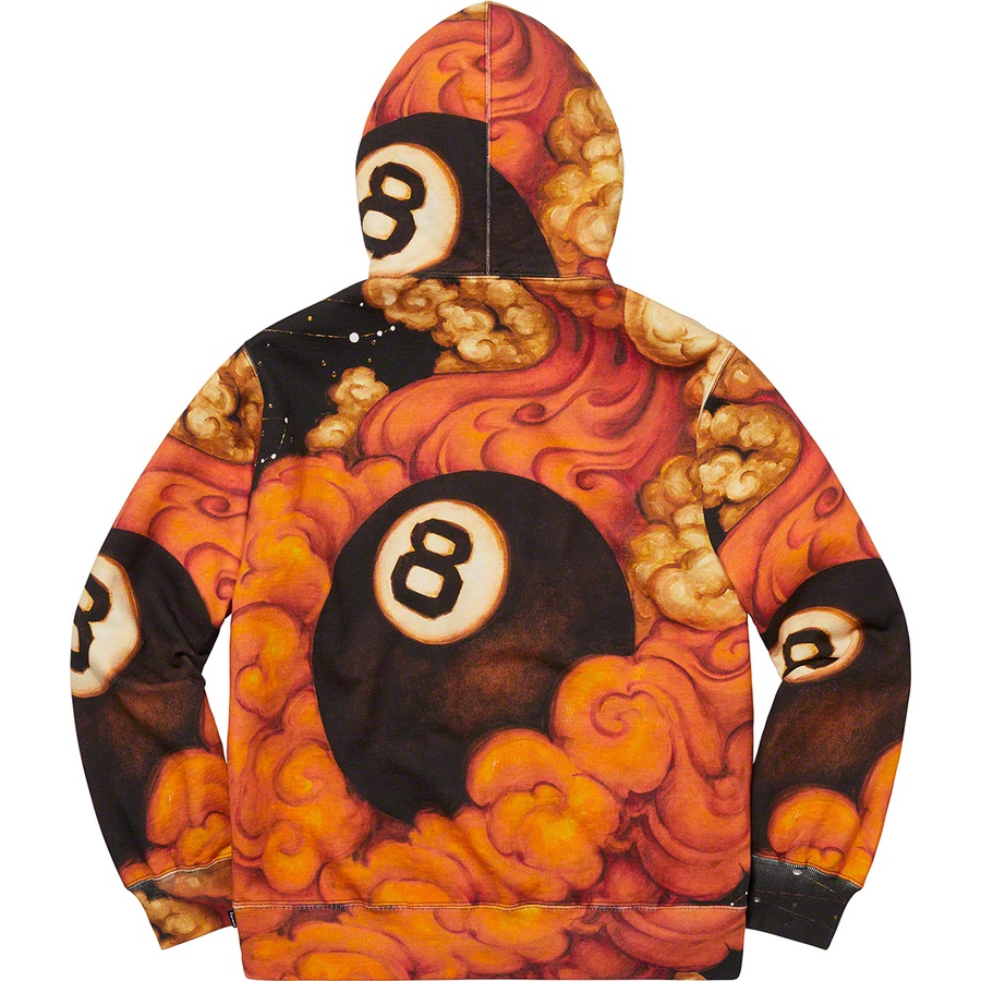 Details on Martin Wong Supreme 8-Ball Hooded Sweatshirt Multicolor from fall winter
                                                    2019 (Price is $198)