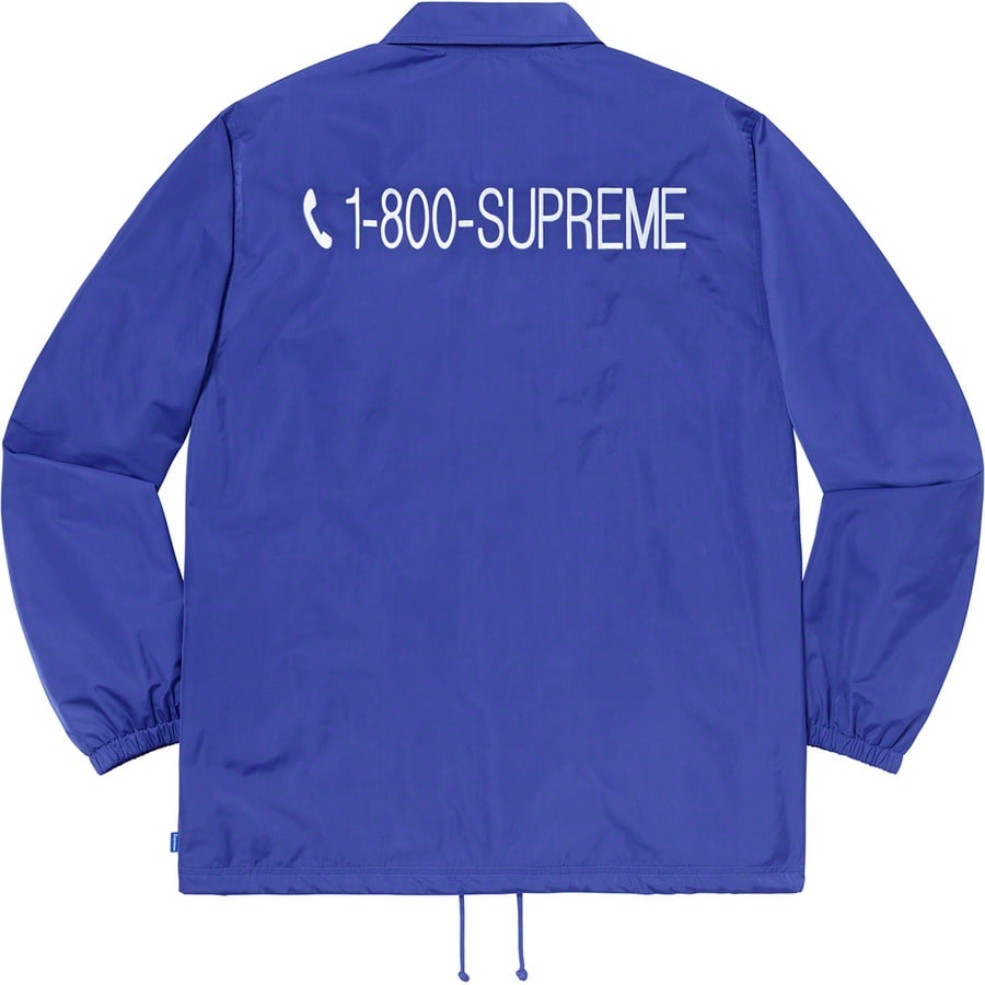 Details on 1-800 Coaches Jacket Royal from fall winter
                                                    2019 (Price is $148)