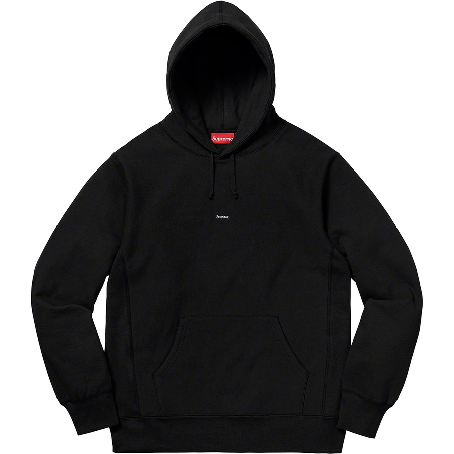 Details on Micro Logo Hooded Sweatshirt Black from fall winter
                                                    2019 (Price is $158)
