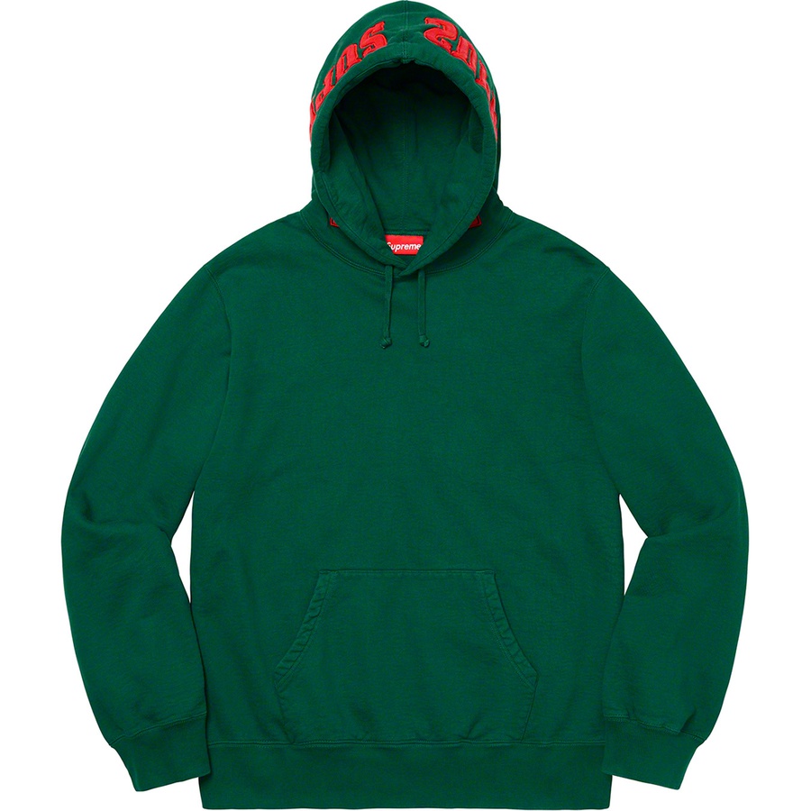 Details on Mirrored Logo Hooded Sweatshirt Dark Green from fall winter
                                                    2019 (Price is $158)