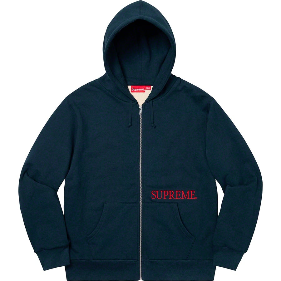 Details on Thermal Zip Up Hooded Sweatshirt Navy from fall winter
                                                    2019 (Price is $198)