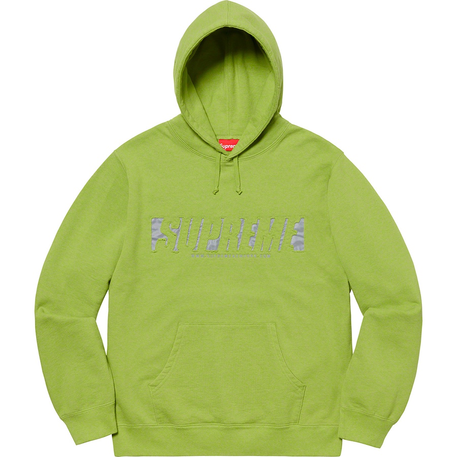 Details on Reflective Cutout Hooded Sweatshirt Lime from spring summer
                                                    2020 (Price is $158)