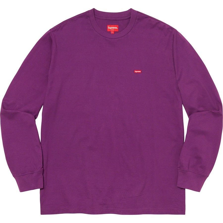 Details on Small Box L S Tee Purple from spring summer
                                                    2020 (Price is $58)
