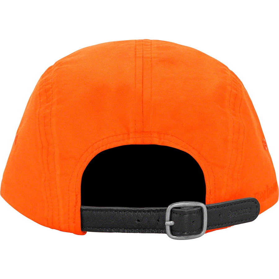 Details on Supreme Barbour Waxed Cotton Camp Cap Orange from spring summer
                                                    2020 (Price is $54)