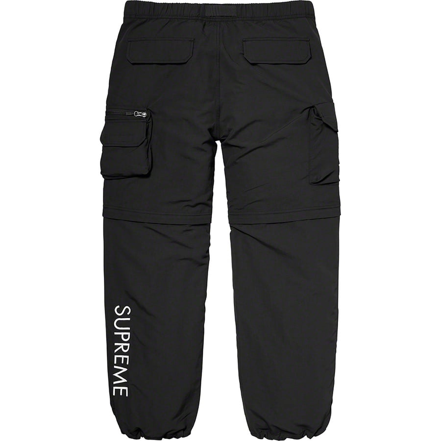 Details on Supreme The North Face Belted Cargo Pant Black from spring summer
                                                    2020 (Price is $198)