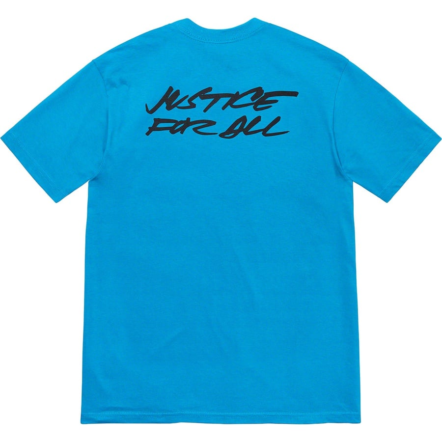 Details on Futura Logo Tee Bright Blue from fall winter
                                                    2020 (Price is $38)