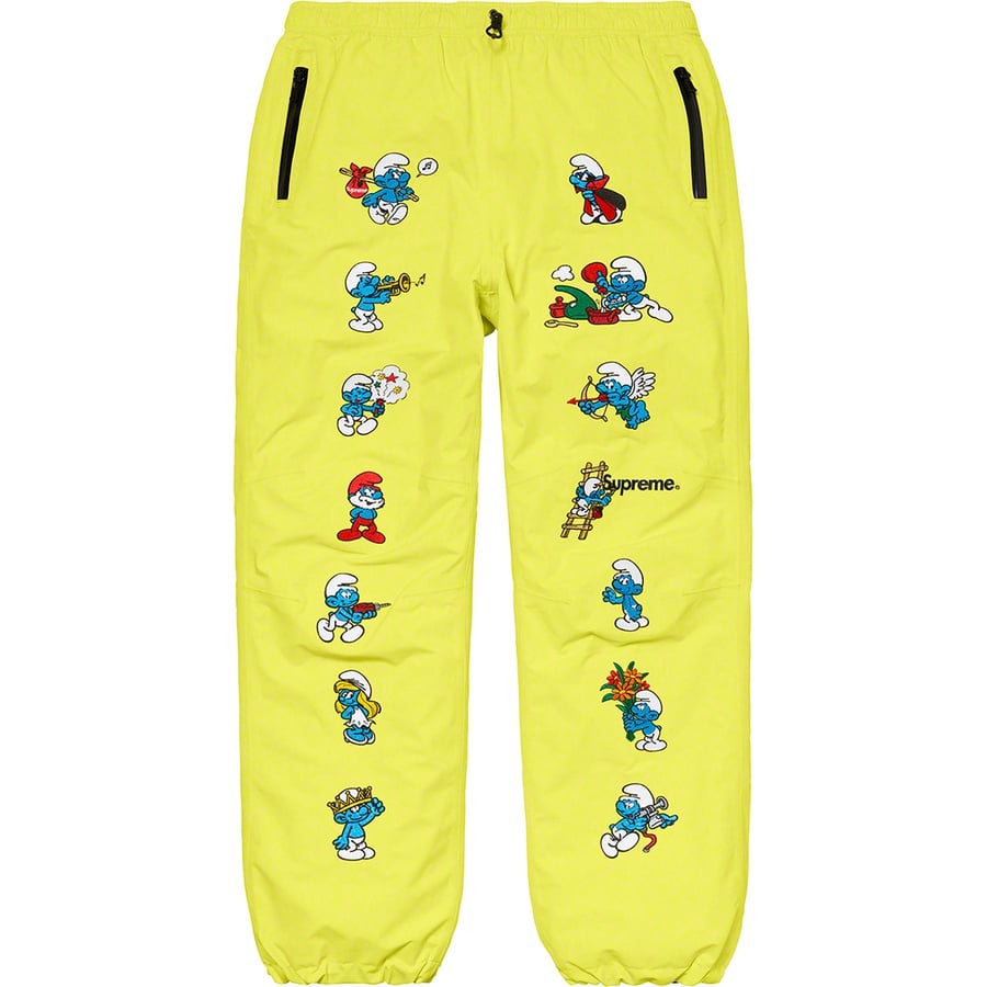 Details on Supreme Smurfs™ GORE-TEX Pant Bright Yellow from fall winter
                                                    2020 (Price is $248)