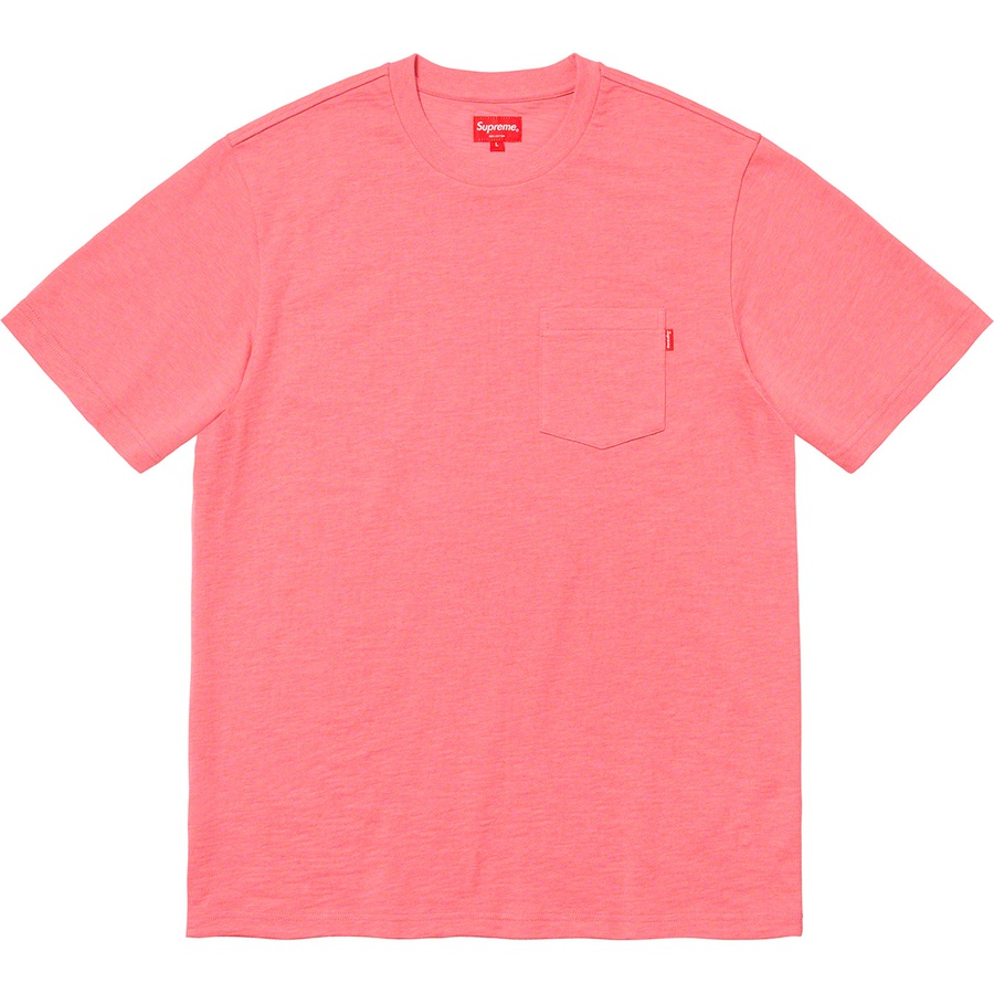 Details on S S Pocket Tee Heather Coral from fall winter
                                                    2020 (Price is $60)