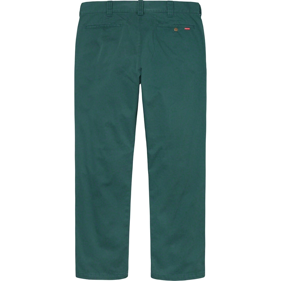 Details on Work Pant Dusty Teal from fall winter
                                                    2020 (Price is $118)