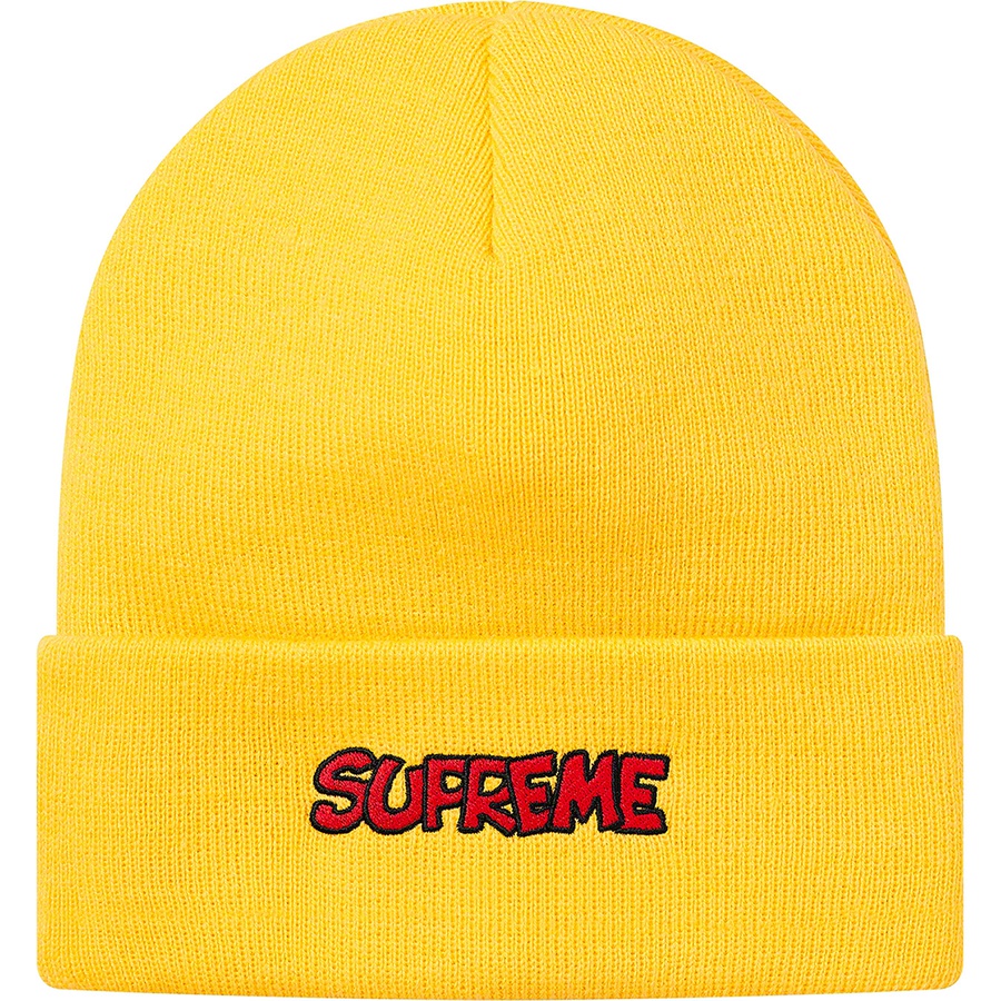 Details on Supreme Smurfs™ Beanie Yellow from fall winter
                                                    2020 (Price is $40)