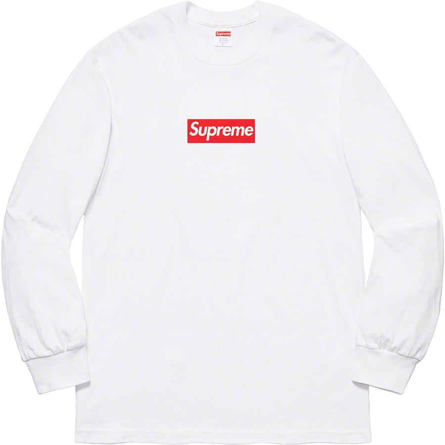 Details on Box Logo L S Tee White from fall winter
                                                    2020 (Price is $48)