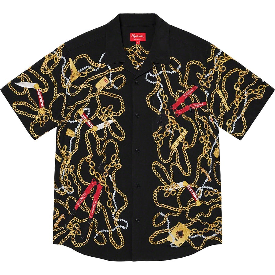 Details on Chains Rayon S S Shirt Black from fall winter
                                                    2020 (Price is $138)