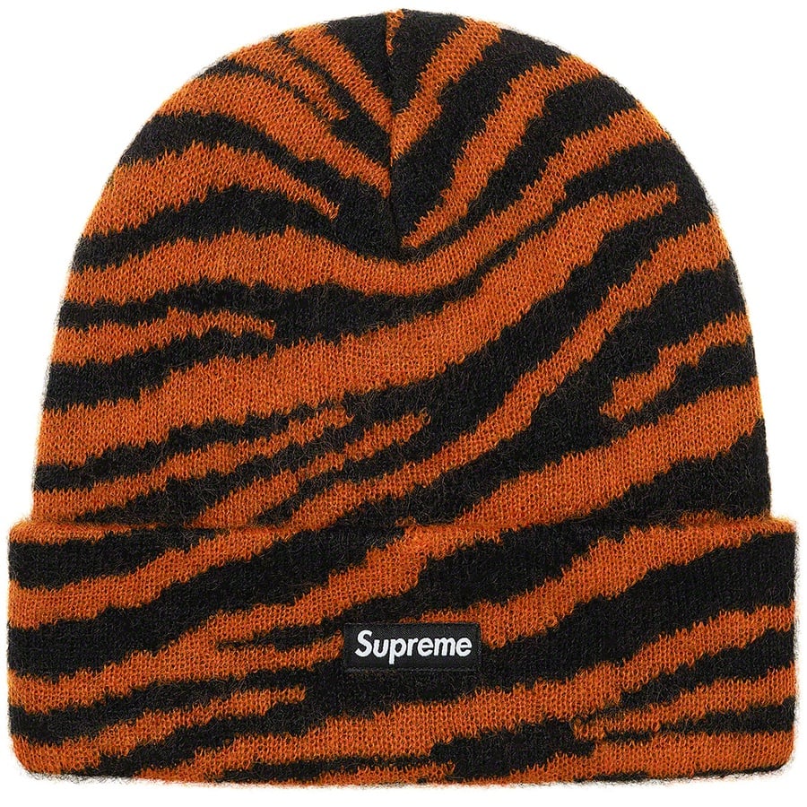 Details on Mohair Beanie Tiger Stripe from fall winter
                                                    2020 (Price is $40)
