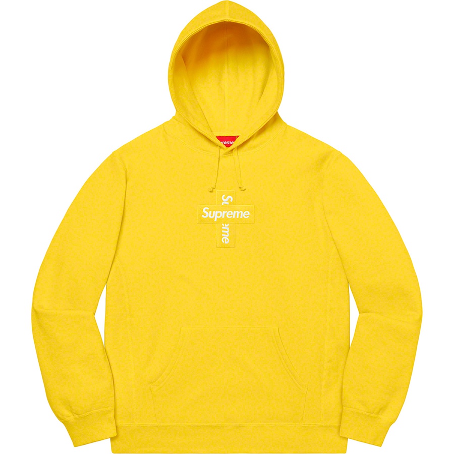 Details on Cross Box Logo Hooded Sweatshirt Lemon from fall winter
                                                    2020 (Price is $168)