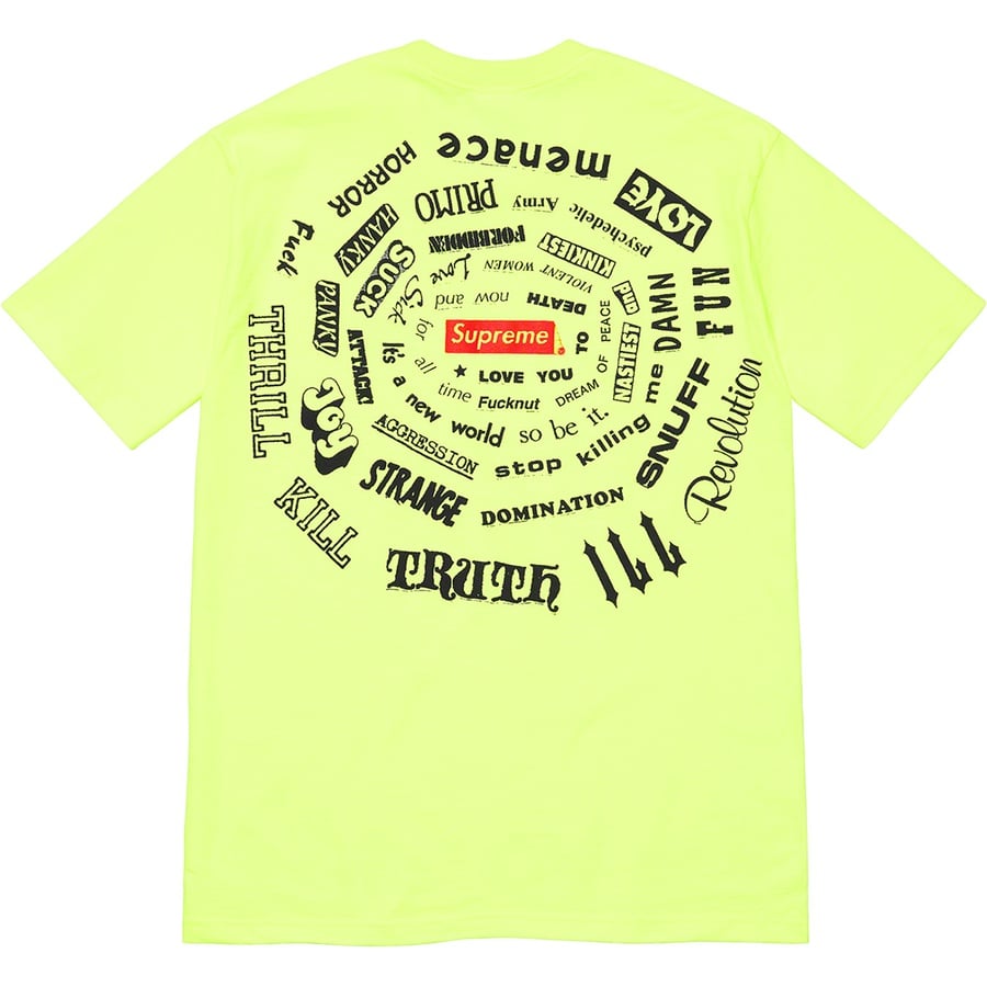 Details on Spiral Tee Bright Yellow from spring summer
                                                    2021 (Price is $38)