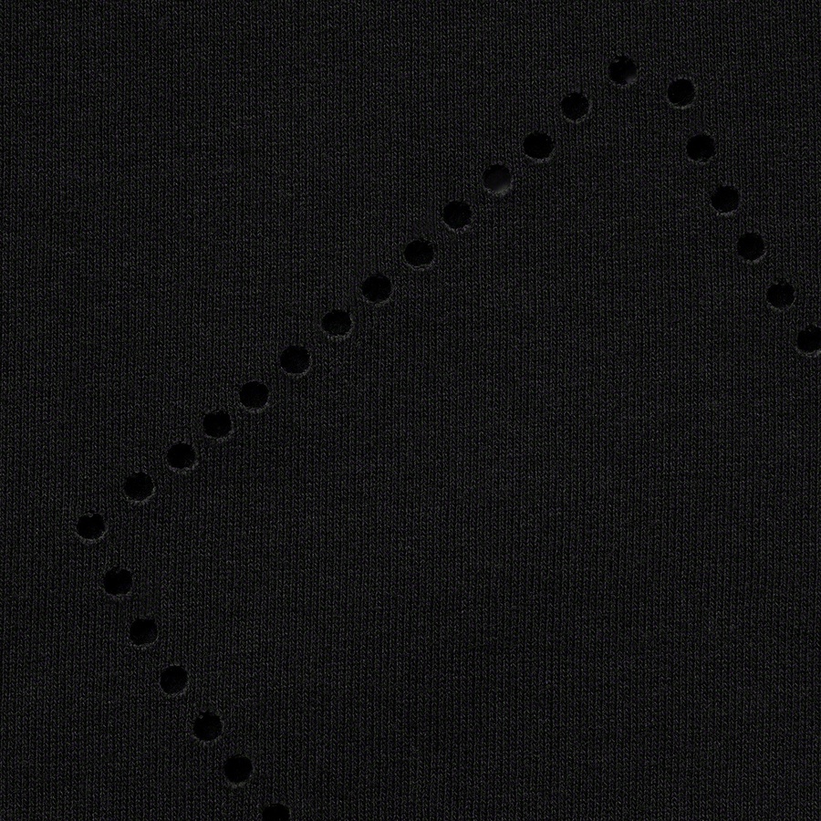 Details on Laser Cut S Logo Hooded Sweatshirt Black from spring summer
                                                    2021 (Price is $158)