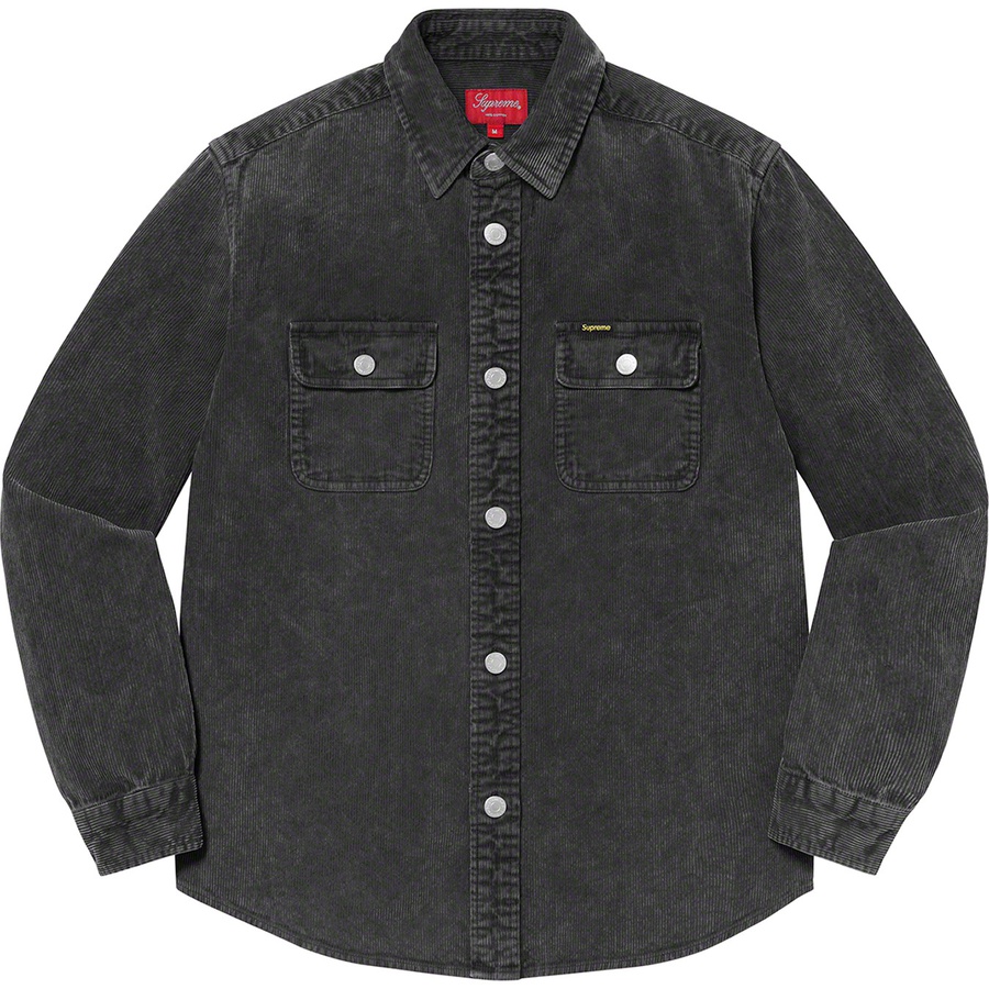 Details on Washed Corduroy Shirt Black from spring summer
                                                    2021 (Price is $138)