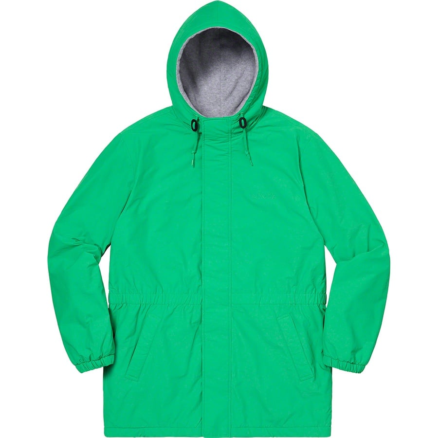 Details on Polartec Lined Sideline Parka Green from spring summer
                                                    2021 (Price is $218)