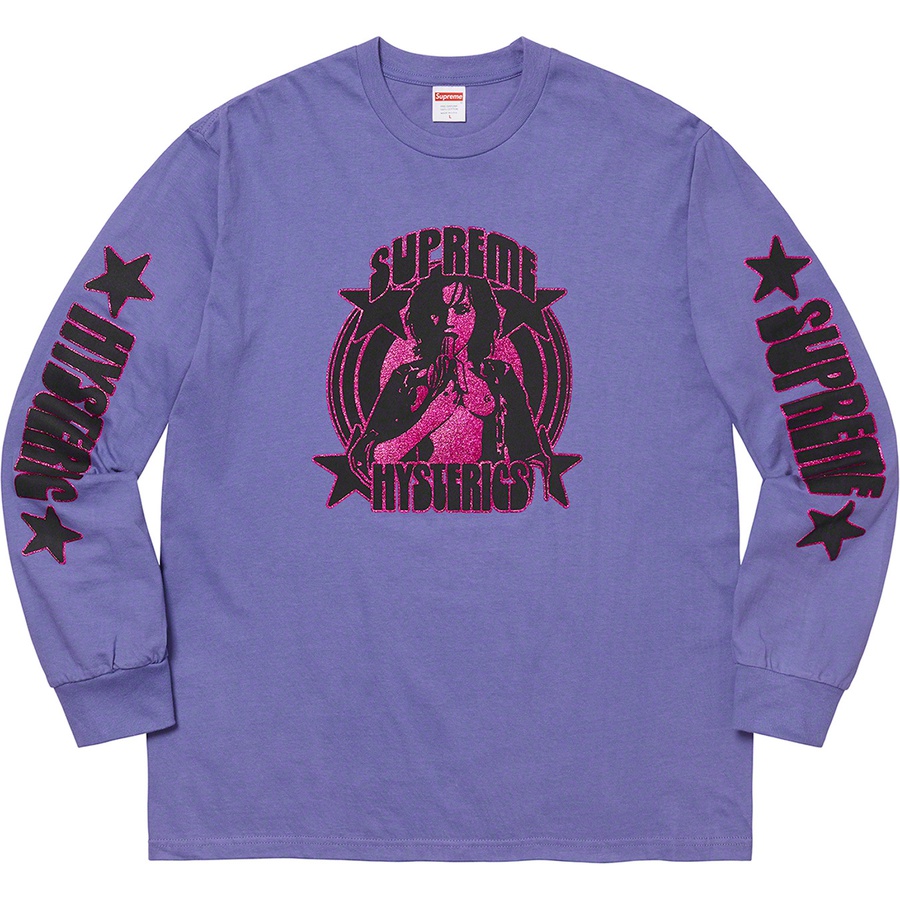 Details on Supreme HYSTERIC GLAMOUR L S Tee Light Purple from spring summer
                                                    2021 (Price is $58)