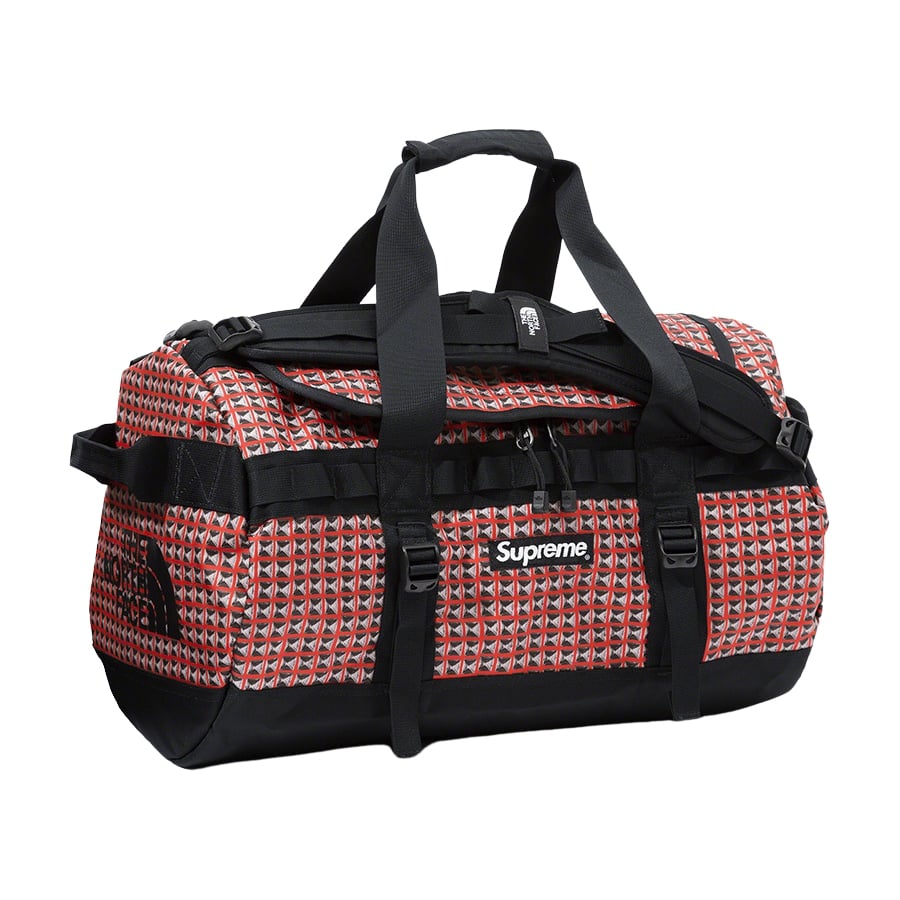 Details on Supreme The North Face Studded Small Base Camp Duffle Bag  from spring summer
                                                    2021 (Price is $168)