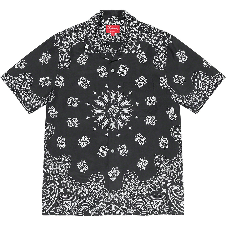 Details on Bandana Silk S S Shirt Black from spring summer
                                                    2021 (Price is $158)