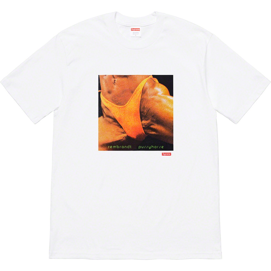 Details on Supreme Butthole SurfersRembrandt Pussyhorse Tee White from spring summer
                                                    2021 (Price is $44)