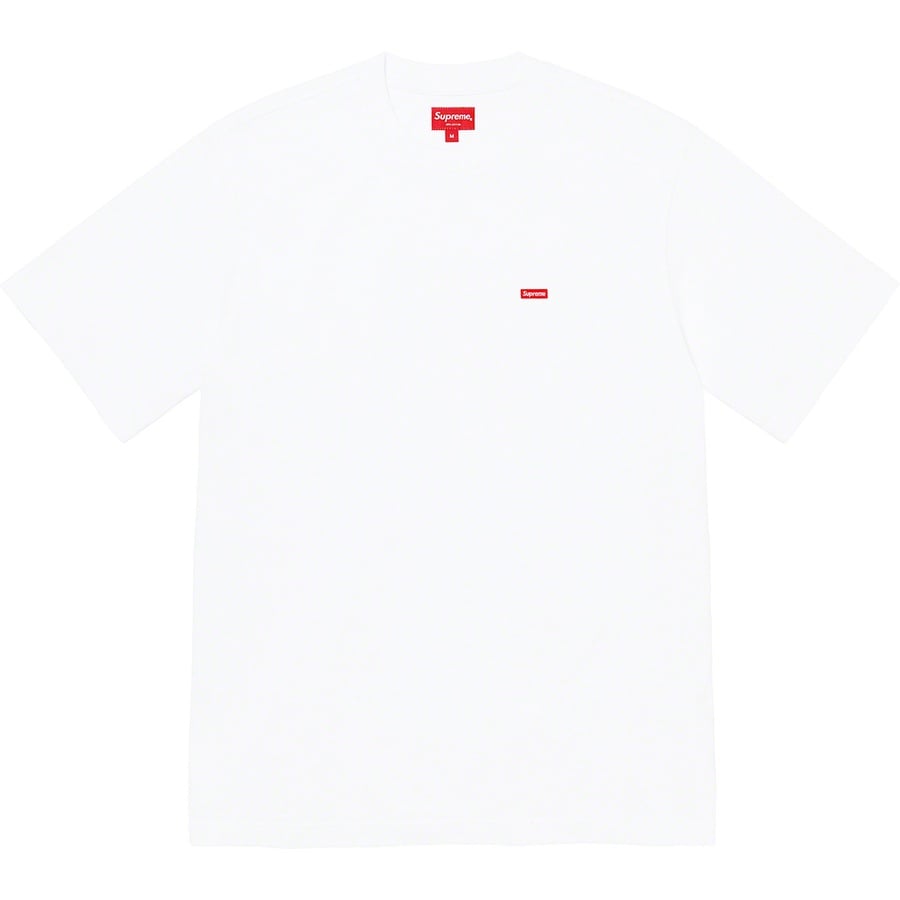 Details on Small Box Tee White from fall winter
                                                    2021 (Price is $58)