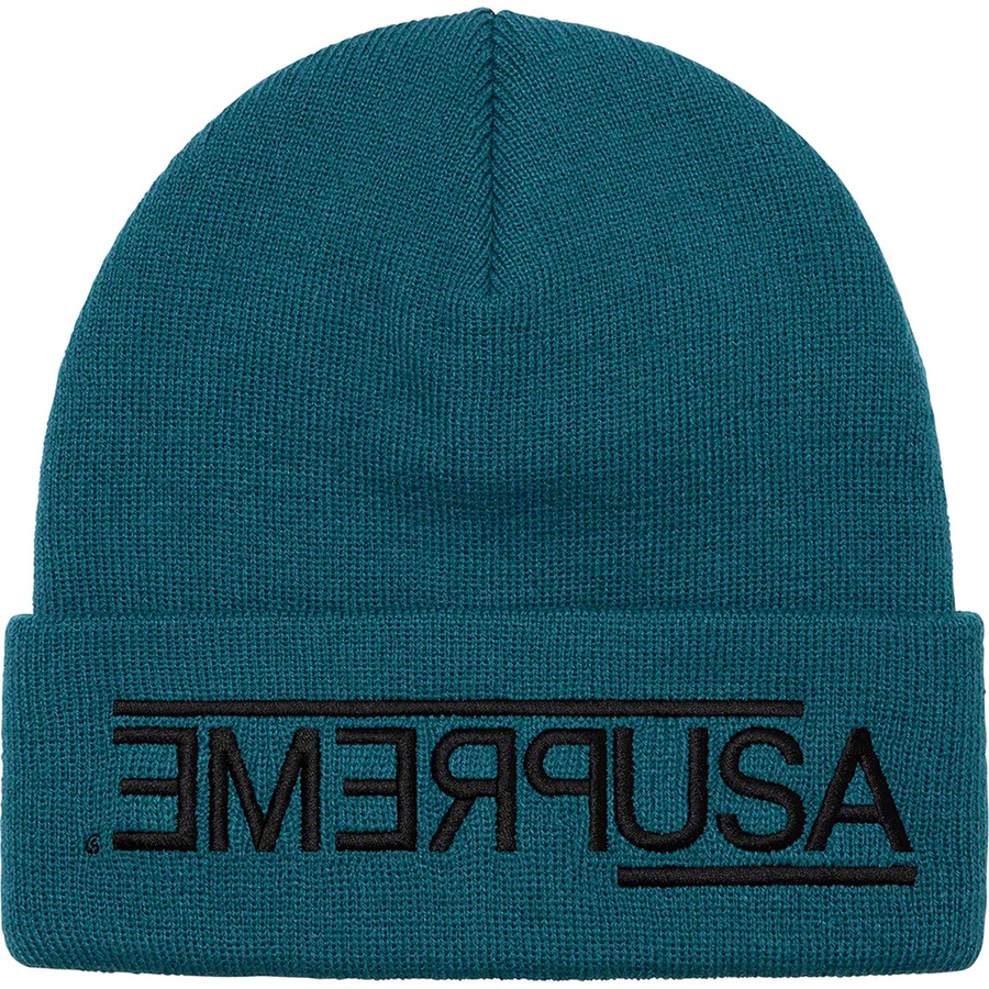 Details on USA Beanie Work Teal from fall winter
                                                    2021 (Price is $38)