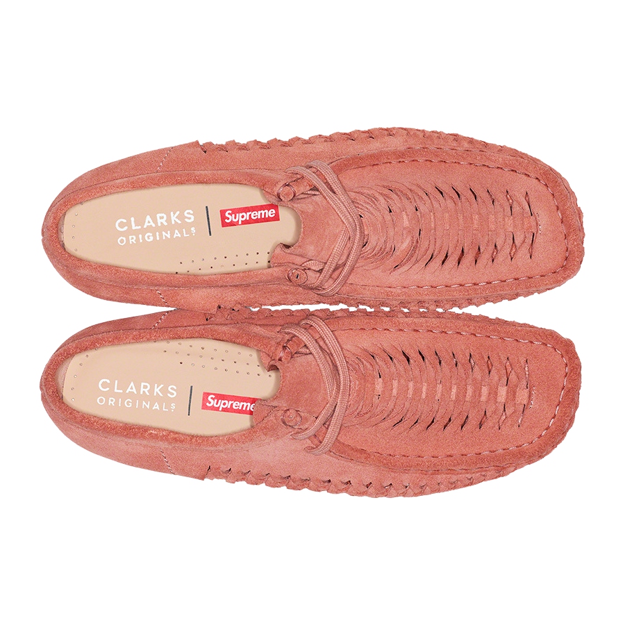 Details on Supreme Clarks Originals Woven Wallabee  from fall winter
                                                    2021 (Price is $178)