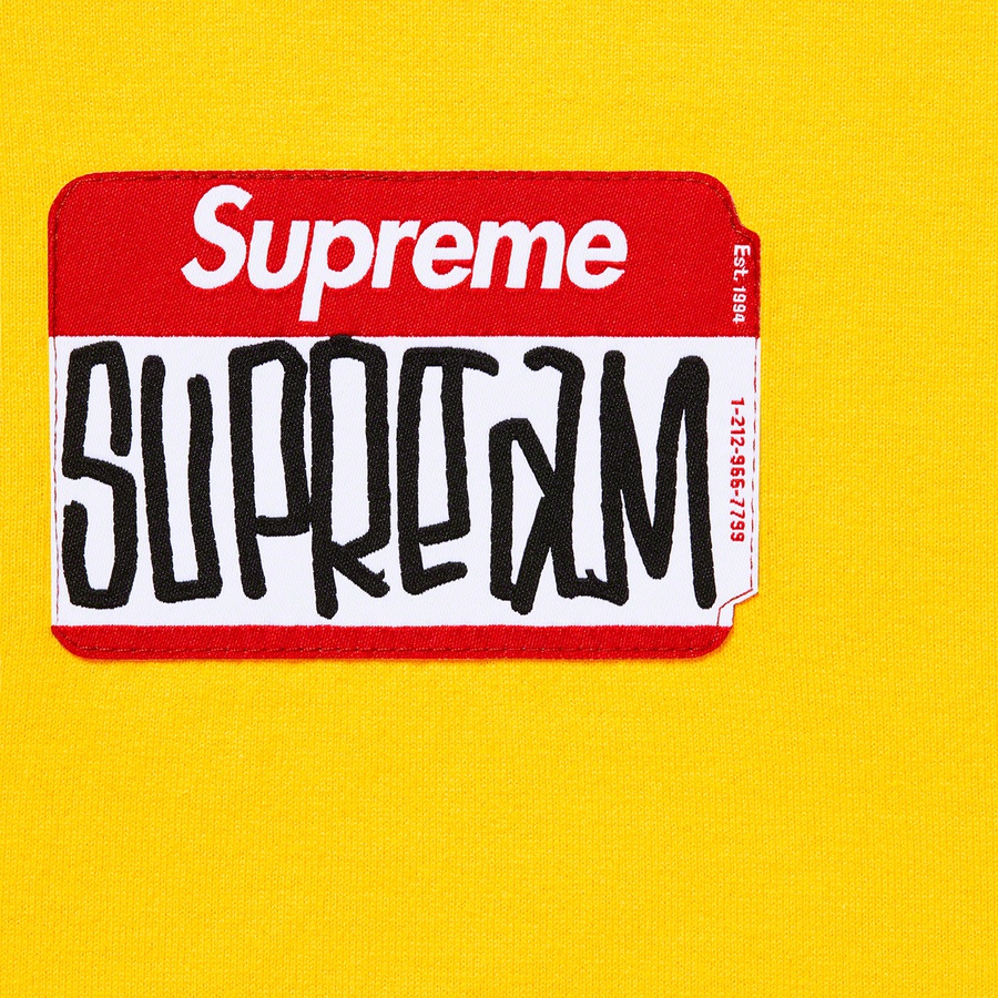 Details on Gonz Nametag S S Top Yellow from fall winter
                                                    2021 (Price is $68)