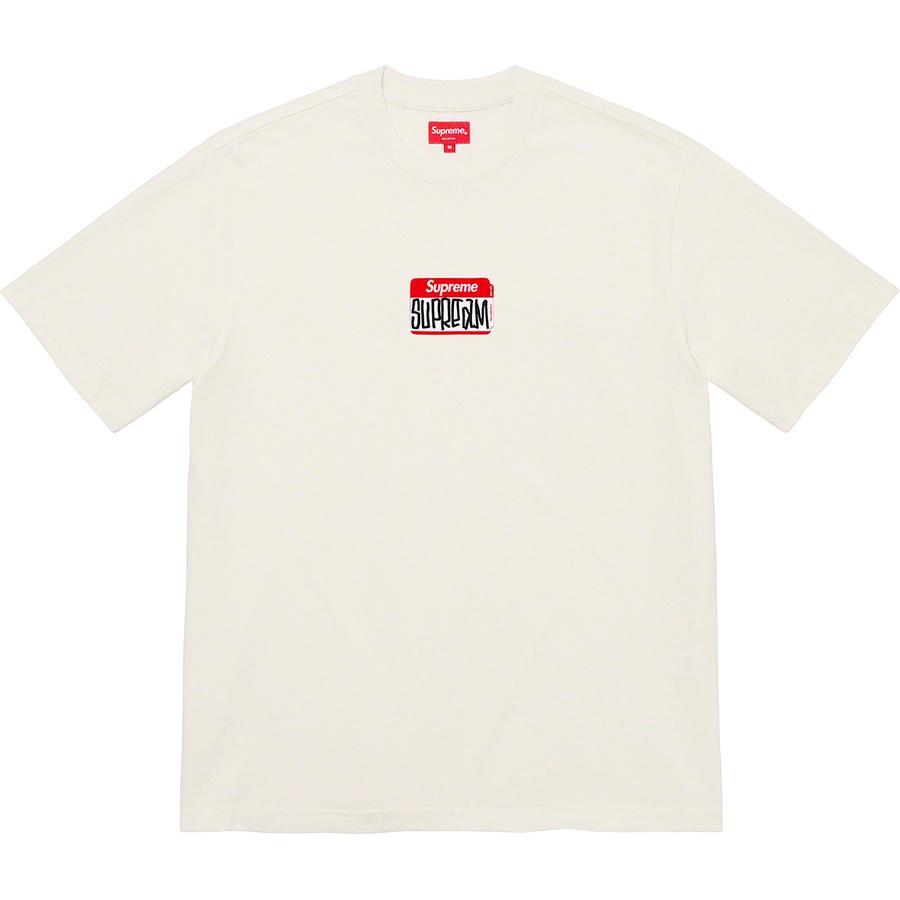 Details on Gonz Nametag S S Top Natural from fall winter
                                                    2021 (Price is $68)