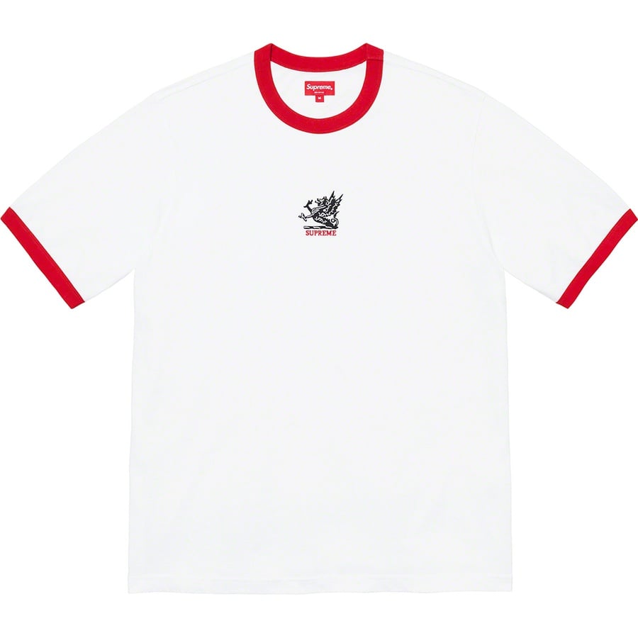 Details on Dragon Ringer Tee White from fall winter
                                                    2021 (Price is $68)