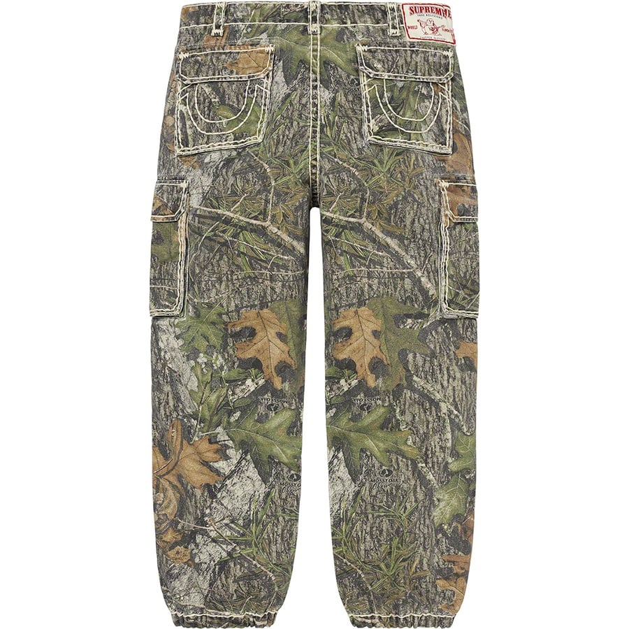 Details on Supreme True Religion Denim Cargo Pant Mossy Oak® Camo from fall winter
                                                    2021 (Price is $228)