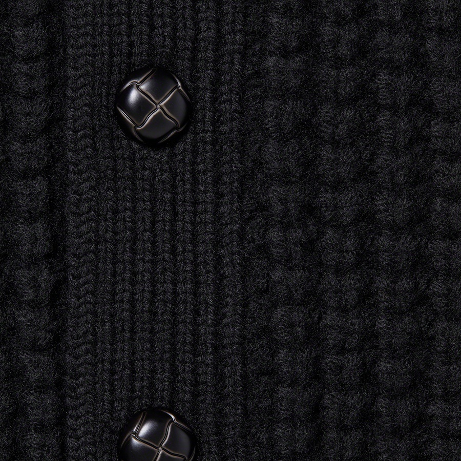 Details on Waffle Knit Cardigan Black from fall winter
                                                    2021 (Price is $188)