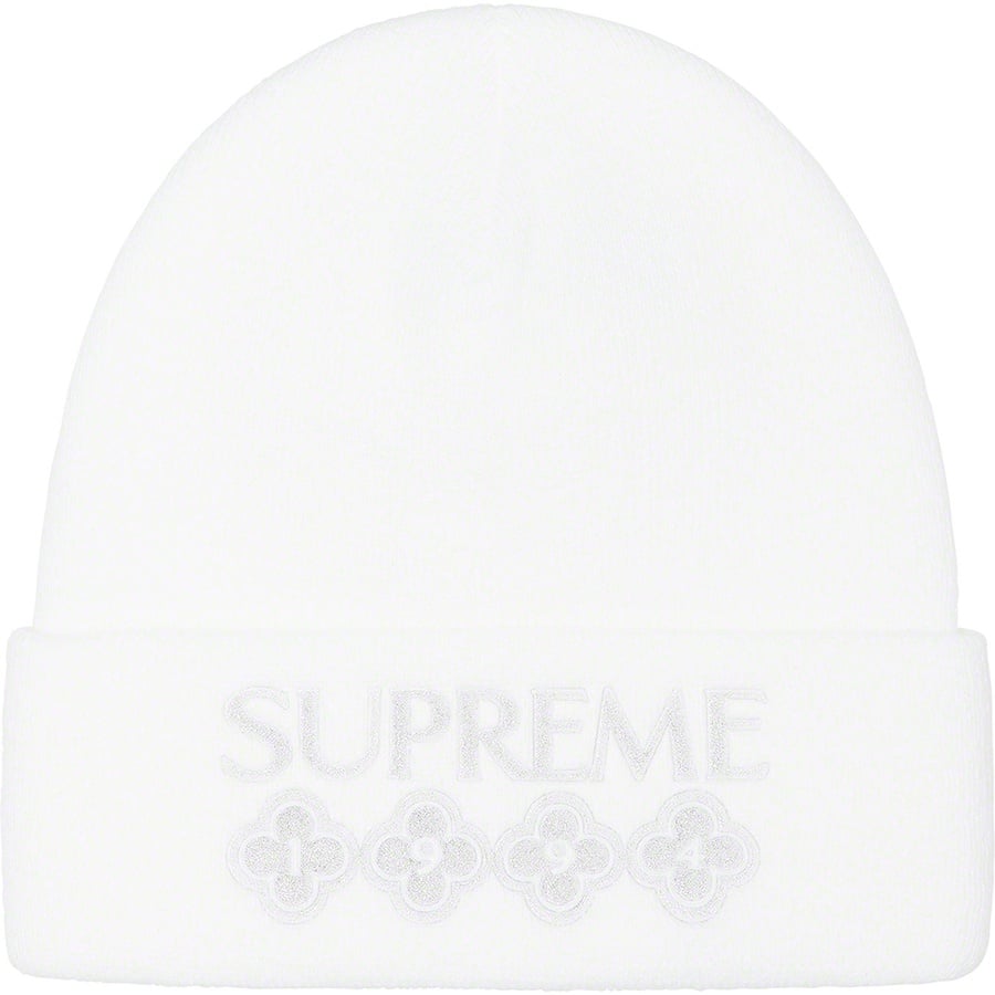 Details on Glitter Beanie White from fall winter
                                                    2021 (Price is $38)
