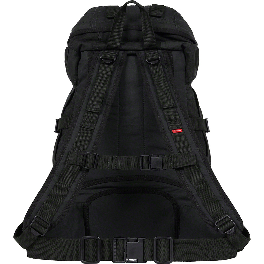 Details on Supreme JUNYA WATANABE COMME des GARÇONS MAN Patchwork Backpack Black from fall winter
                                                    2021 (Price is $198)