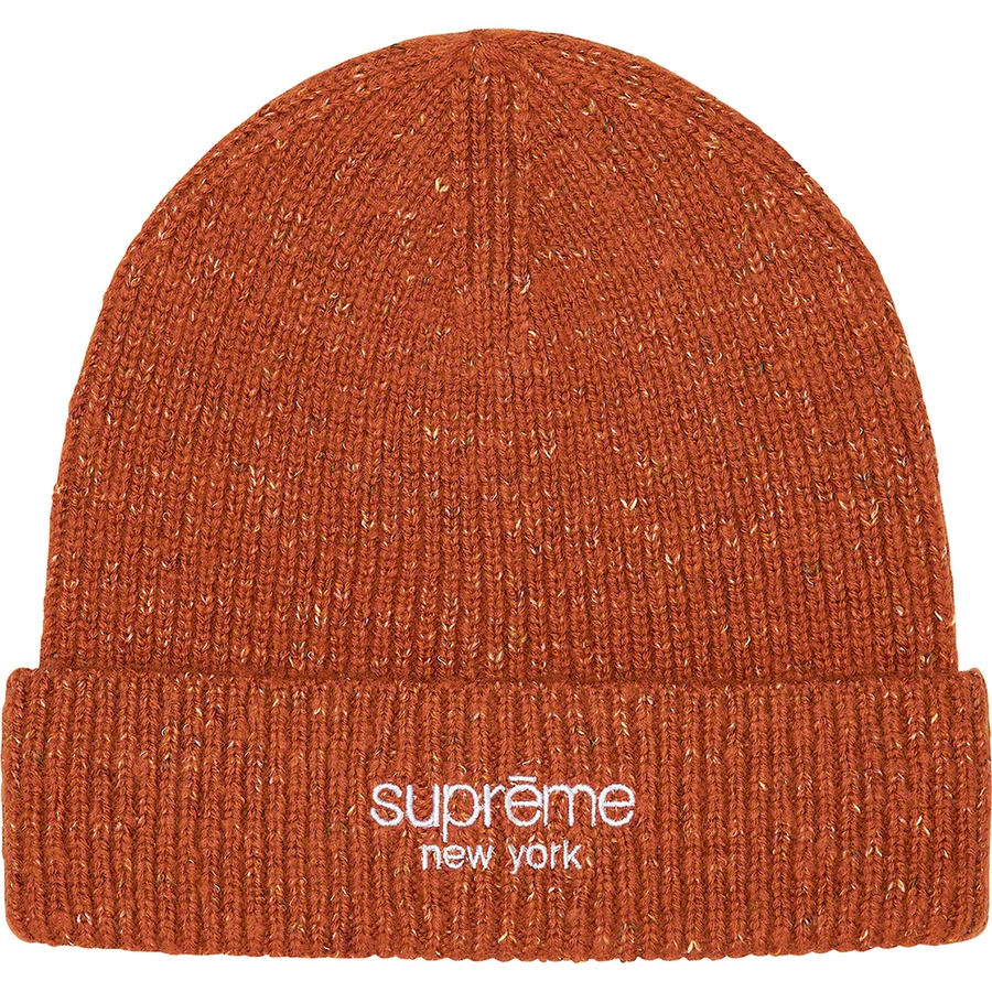 Details on Rainbow Speckle Beanie Rust from fall winter
                                                    2021 (Price is $48)
