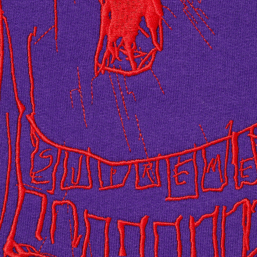 Details on Ralph Steadman Skull Hooded Sweatshirt Purple from spring summer
                                                    2022 (Price is $178)