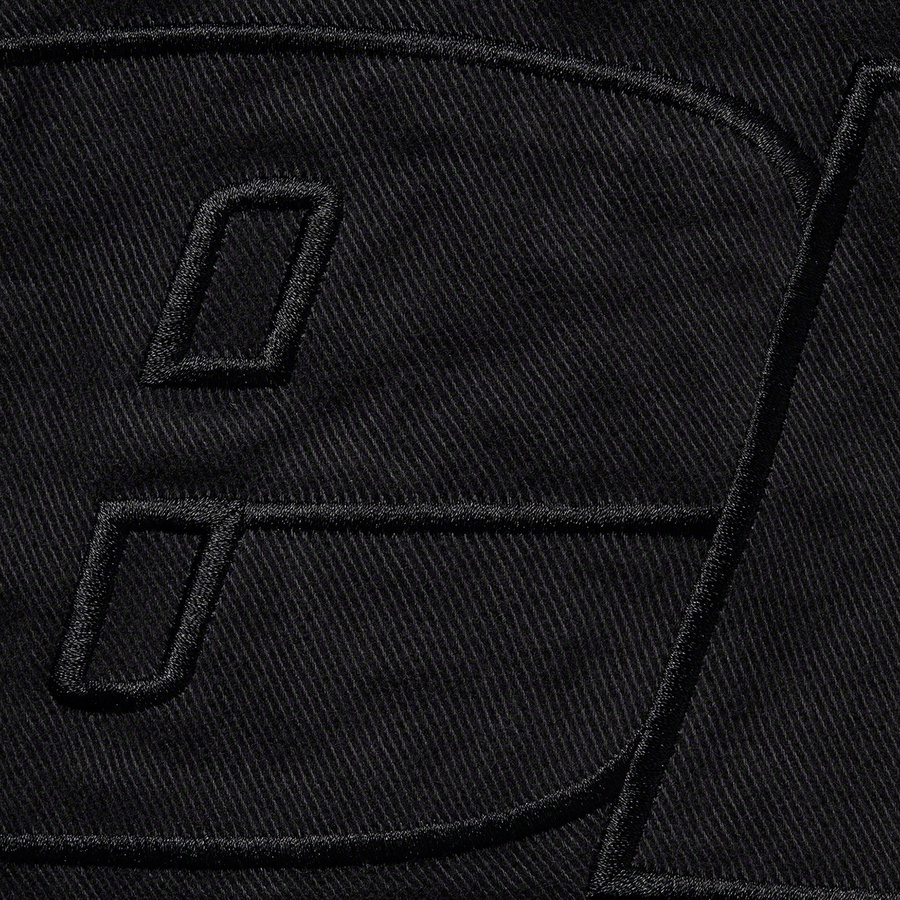 Details on Hooded Twill Varsity Jacket Black from spring summer
                                                    2022 (Price is $228)