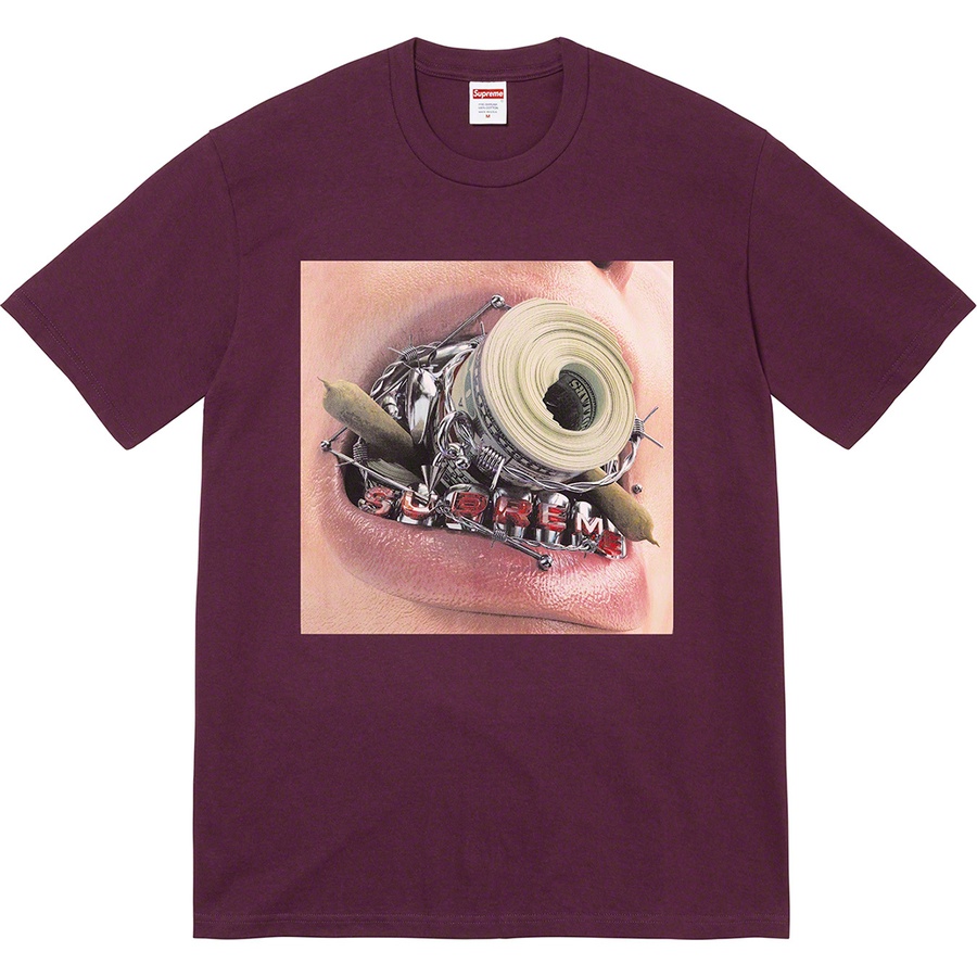 Details on Braces Tee Eggplant from fall winter
                                                    2022 (Price is $40)